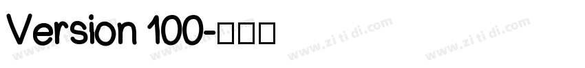 Version 100字体转换